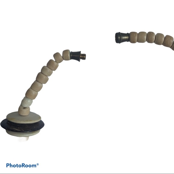 Vintage Brown Wood Bead Boho Necklace - Picture 7 of 10